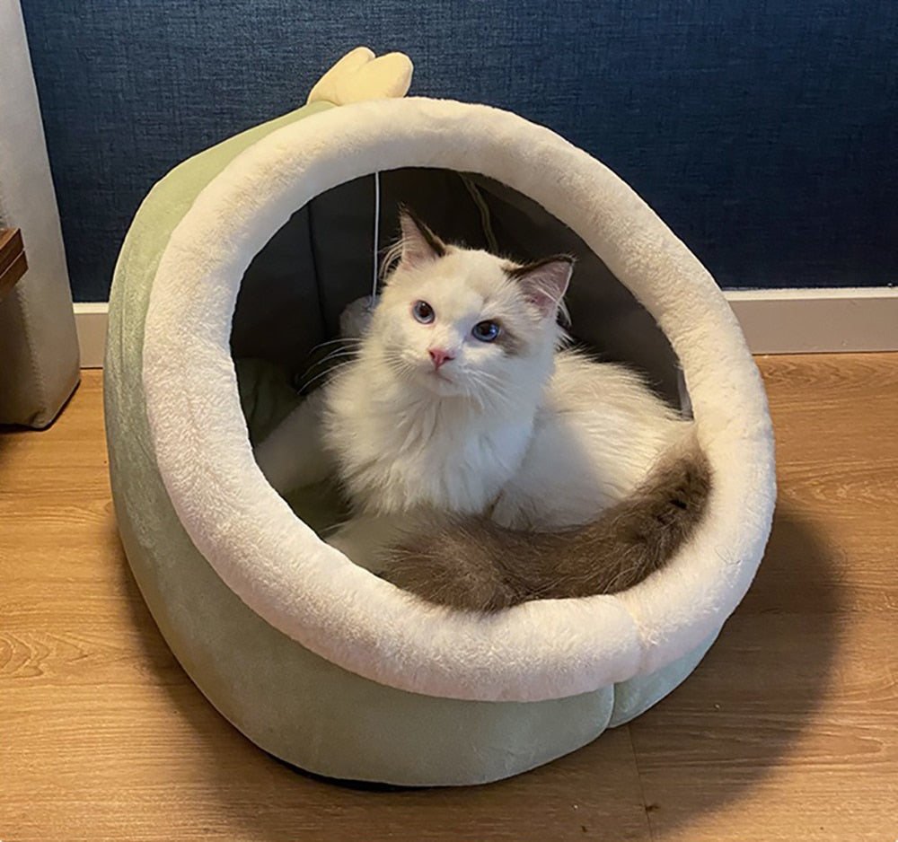 Sweet Cat Bed Warm Pet Basket