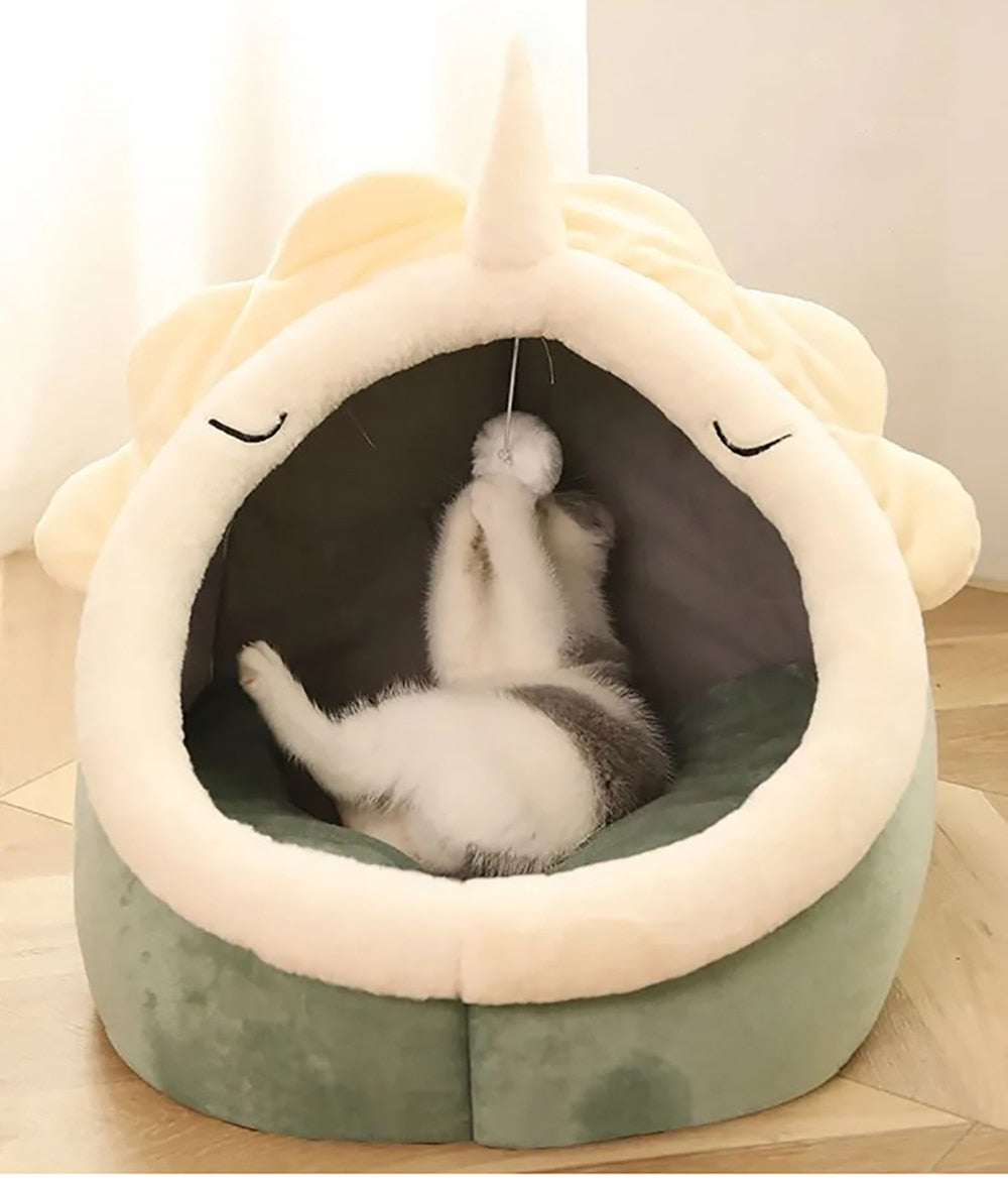 Sweet Cat Bed Warm Pet Basket