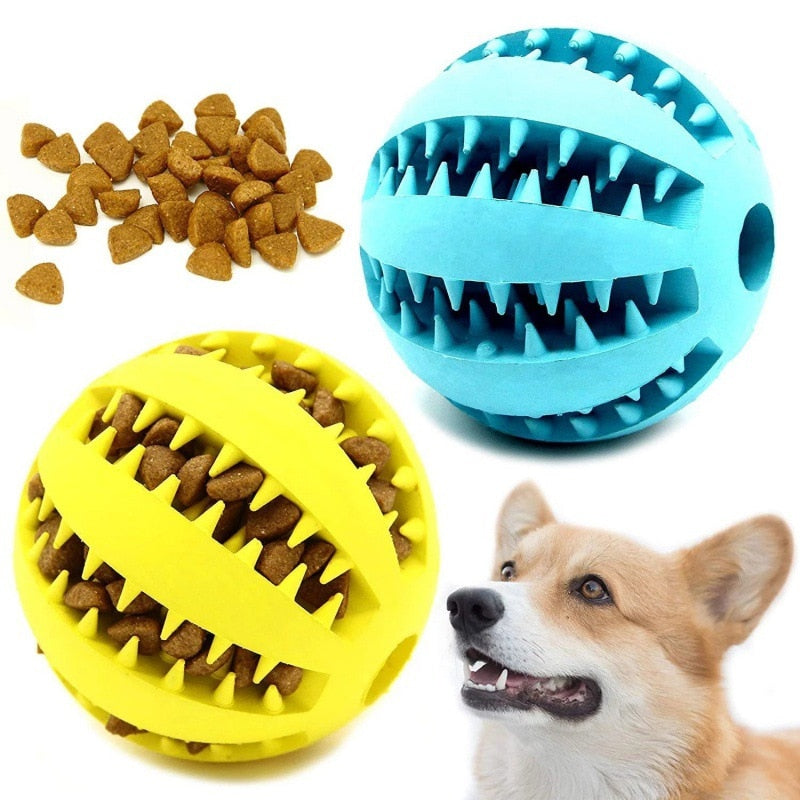 Dogs treat ball and stress relief toys for both dogs and cats