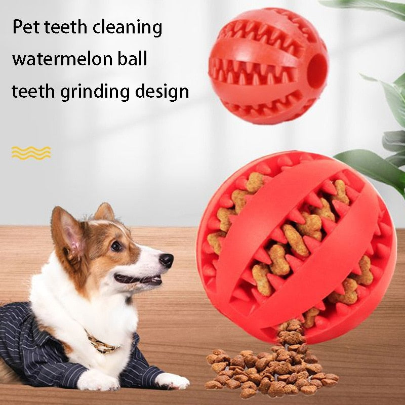 Dogs treat ball and stress relief toys for both dogs and cats